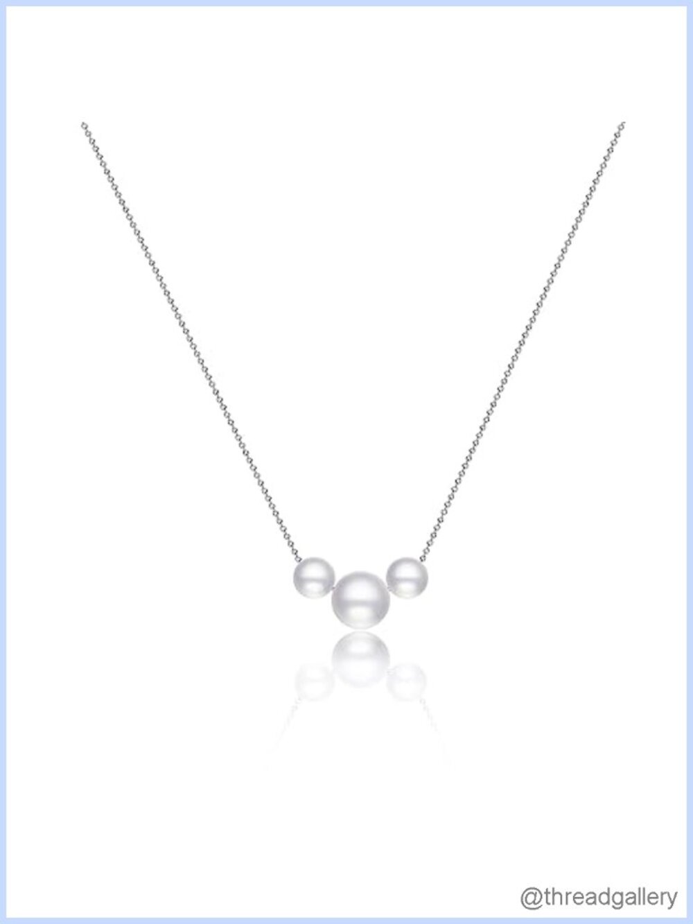 14K Gold Plated Freshwater Pearl Pendant Necklace Layered Chain Handmade